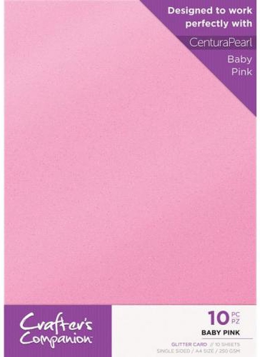 Glitter Card A4 Baby Pink (CPG10-BPINK)